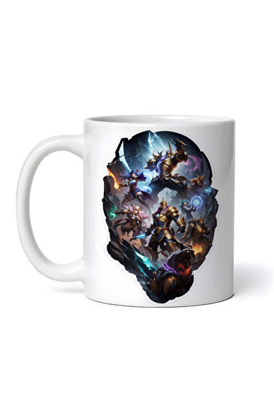 OEM Εξατομικευμένη Λευκή Κούπα, League Of Legends Fighters, Inovatix®. 330ml