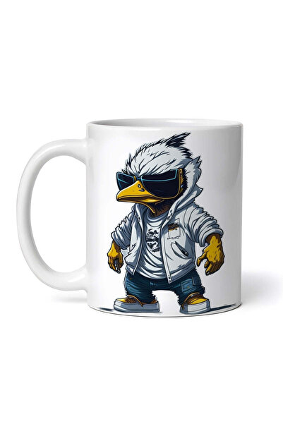 OEM Εξατομικευμένη λευκή κούπα, Angry Duck, INOVATIX®. 330ml
