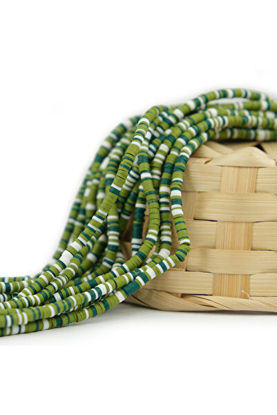 Prestij Boncuk Fimo niz perli 4 mm mešoviti model-06