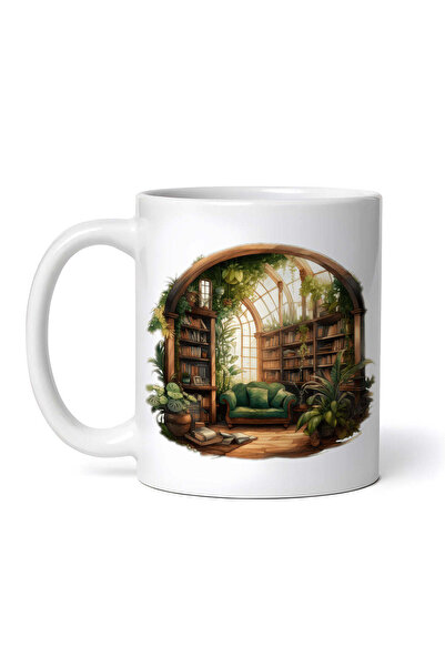 OEM Εξατομικευμένη Λευκή Κούπα, Alissa Reading Space, Inovatix®. 330ml