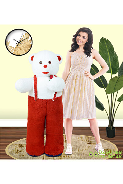 Özgüner Oyuncak Ayakta Duran Tulumlu Panda Peluş Hayvan 120 cm