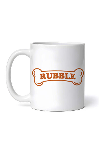 OEM Cană albă personalizată, Rubble Bone Patrula Cățelușilor, Inovatix®. 330 ml