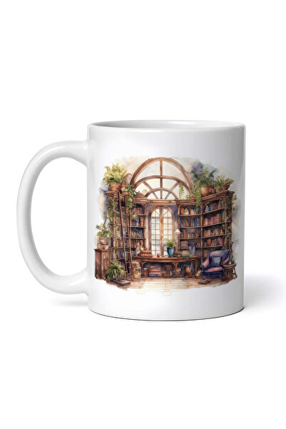 OEM Εξατομικευμένη λευκή κούπα, Aryan Reading Space, INOVATIX®. 330ml