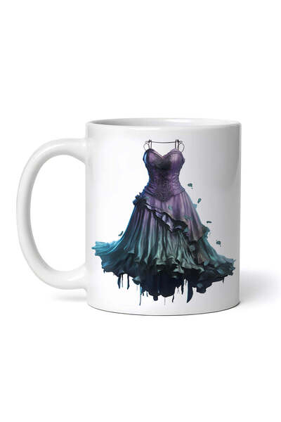 OEM Εξατομικευμένη Λευκή Κούπα, Vintage Φόρεμα, Inovatix®. 330ml