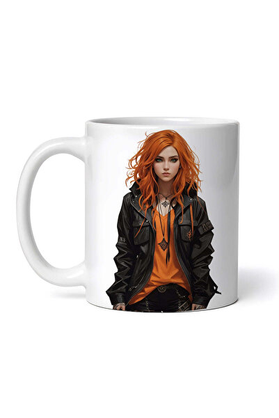 OEM Cană albă personalizată, Roscovană cu păr creț, INOVATIX®. 330ml