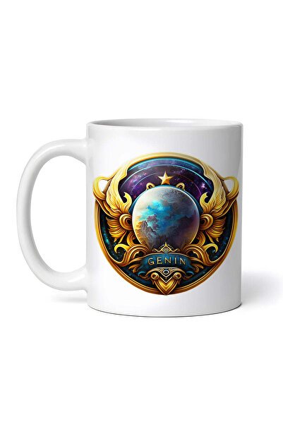 OEM Cană albă personalizată, zodia Gemeni, INOVATIX®. 330ml