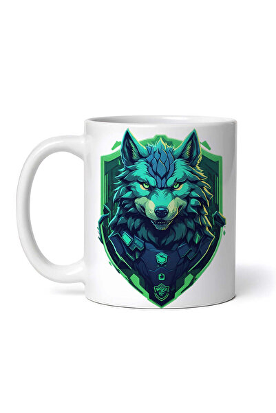 OEM Εξατομικευμένη Λευκή Κούπα, The Bold Wolf, Inovatix®. 330ml