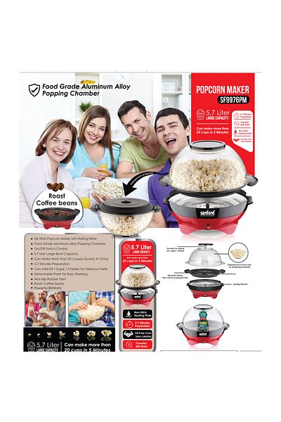 Sanford Sanford 5.7L Electric Popcorn Maker