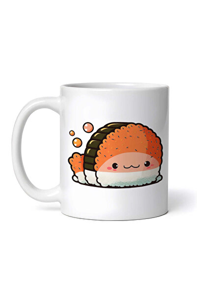 OEM Cană albă personalizată, Sushi picant, Inovatix®. 330 ml