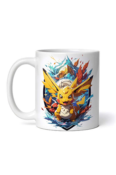 OEM Εξατομικευμένη λευκή κούπα, θυμωμένοι Pokemon, INOVATIX®. 330ml