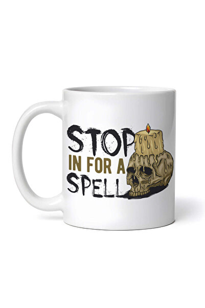 OEM Εξατομικευμένη Λευκή Κούπα, Κάντε μια στάση για ένα μαγικό κρανίο με κερί...