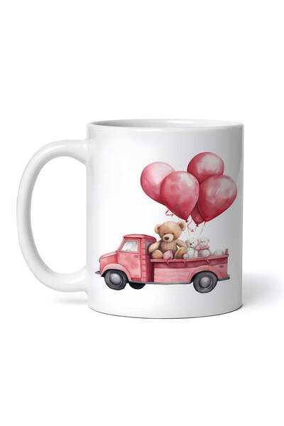 OEM Εξατομικευμένη Λευκή Κούπα, Παιχνίδι Φορτηγό Αγίου Βαλεντίνου, Inovatix®....