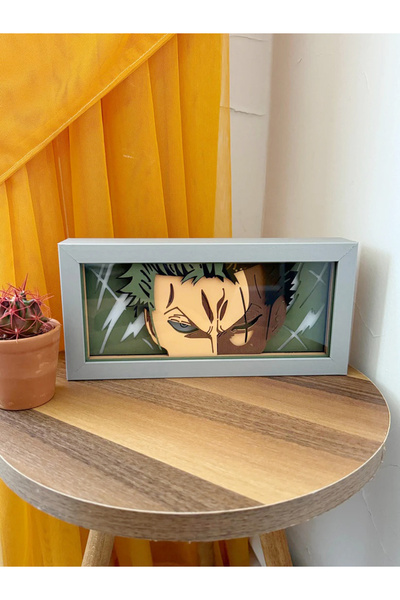 GünArt Zoro 3D Anime Lightbox Işıklı Kutu Tablo