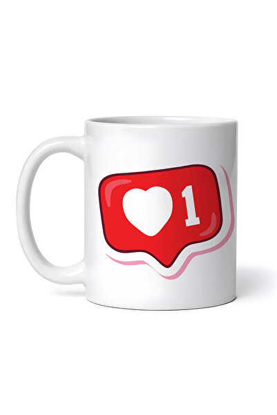 OEM Cană albă personalizată, pictogramă dragoste pentru rețele sociale, Inova...