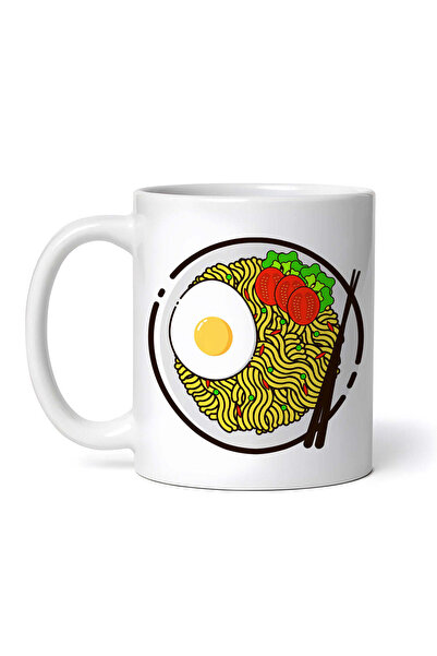 OEM Εξατομικευμένη Λευκή Κούπα, Ινδονησιακό Φαγητό, Inovatix®. 330 ml