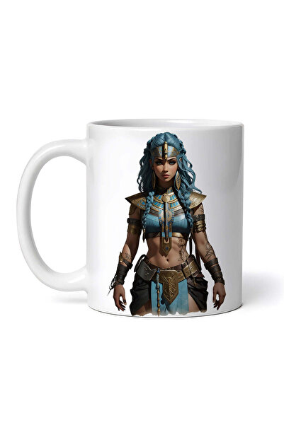 OEM Εξατομικευμένη Λευκή Κούπα, Αιγύπτιος Παλαιστής, Inovatix®. 330ml