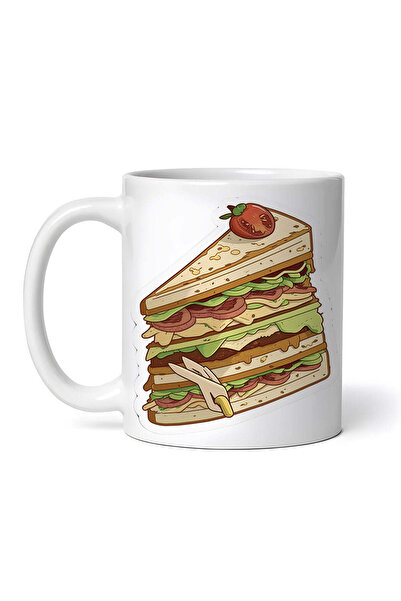 OEM Cană albă personalizată, Mega Sandwich, INOVATIX®. 330 ml