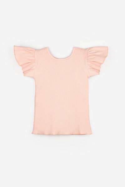 Le Mabelle Salmon Back Cross Girl's T-Shirt - Julie