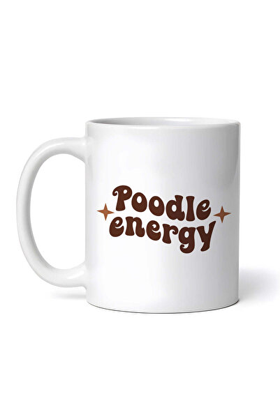 OEM Cană albă personalizată, energie Pudel, INOVATIX®. 330 ml
