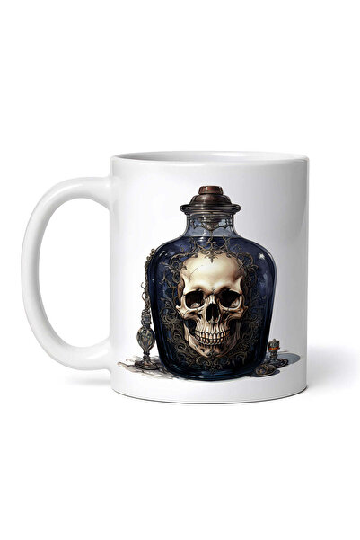 OEM Cană albă personalizată, sticlă vintage cu poțiune Dracula, Inovatix®. 33...