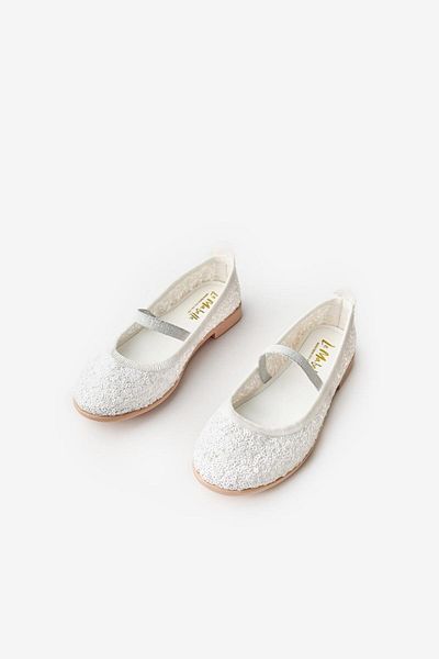 Le Mabelle White Sequined Girl's Ballerina Ballet