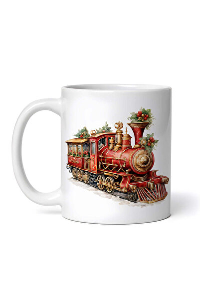 OEM Cană albă personalizată, Locomotivă Bailey Vintage, Inovatix®. 330 ml