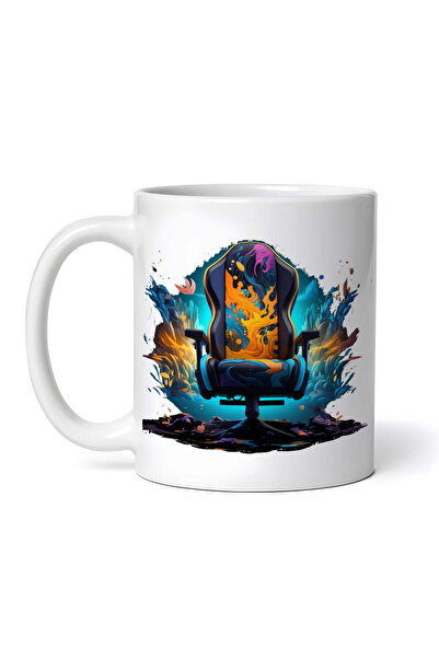 OEM Εξατομικευμένη Λευκή Κούπα, Καρέκλα Γραφείου με Φωτιά και Πάγο, Inovatix®...