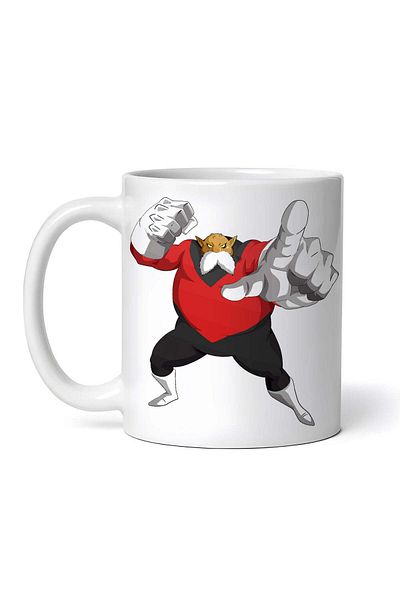 OEM Cană albă personalizată, Toppo Dragon Ball Z Iron Fist, Inovatix®. 330ml