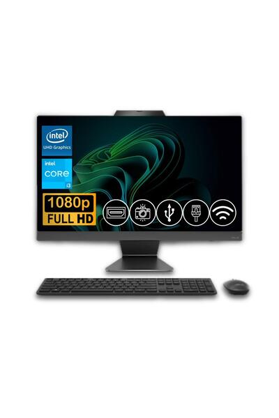 ASUS A3402wvak-ı38256b0d I3-1315u 8gb Ddr5 256gb Ssd 23.8" Free Dos Aıo Masaü...