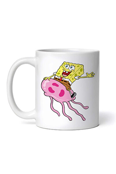 INOVATIX Personalized White Mug, Spongebob Slippery Meme, Inovatix®. 330ml