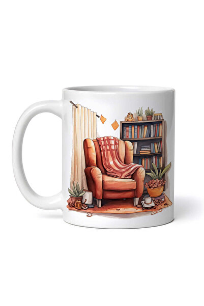 OEM Εξατομικευμένη Λευκή Κούπα, Φθινοπωρινή Ζωγραφική Clara, Inovatix®. 330ml