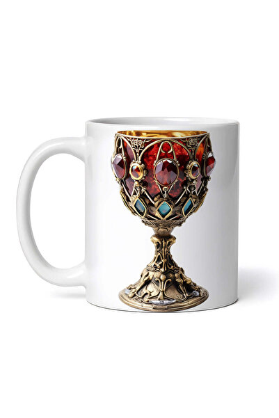 INOVATIX Personalized white mug, Red Chalice, INOVATIX®. 330ml