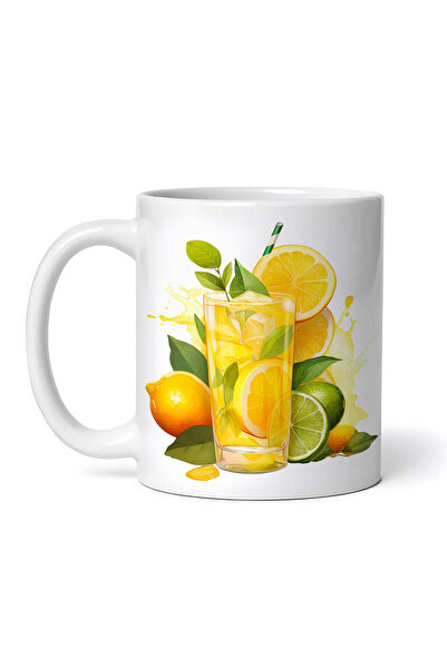 OEM Εξατομικευμένη Λευκή Κούπα, Λεμονάδα Εσπεριδοειδών, Inovatix®. 330ml