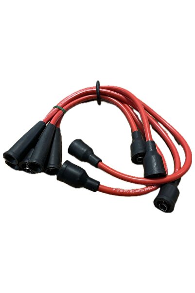 TEKNOPARTS Doğan Kartal Şahin Uyumlu Düz Motor Buji Kablosu Performans Kırmızı 7 mm 85007439