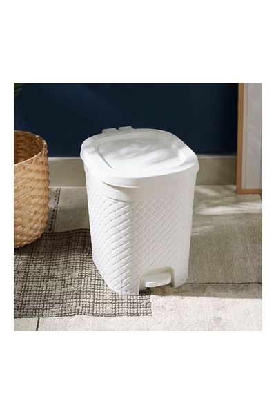rexa Tidy Pedal Bin White 14.7liters