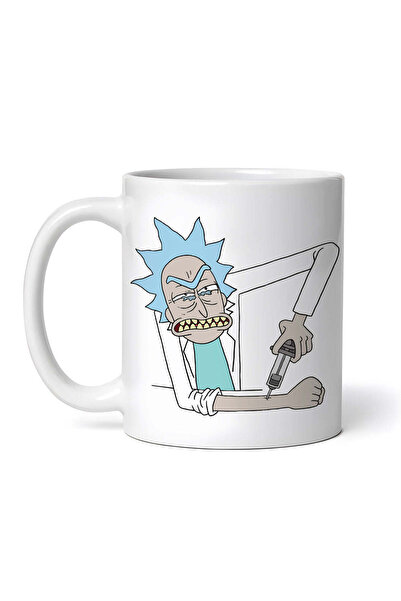 OEM Εξατομικευμένη λευκή κούπα, Rick and Morty Sanchez, INOVATIX®. 330 ml