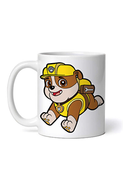 OEM Cană albă personalizată, Rubble Patrula Cățelușilor alergând fericiți, In...