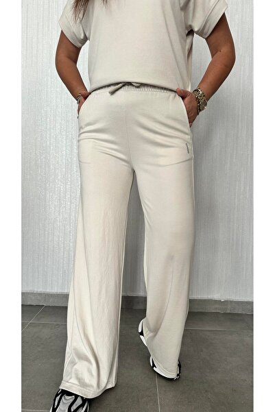 MODEL Modal içeren düz kesim Brushed Eşofman
