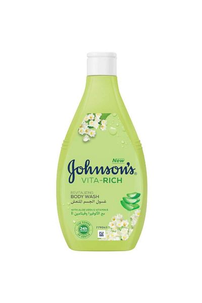 Johnson Refreshing Body Wash with Aloe Vera and Vitamin E by Johnson, 400ml