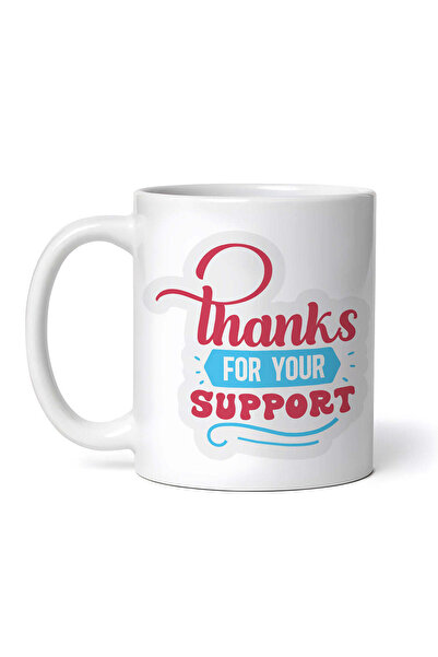 OEM Cană albă personalizată, Mulțumim pentru sprijin, INOVATIX®. 330 ml
