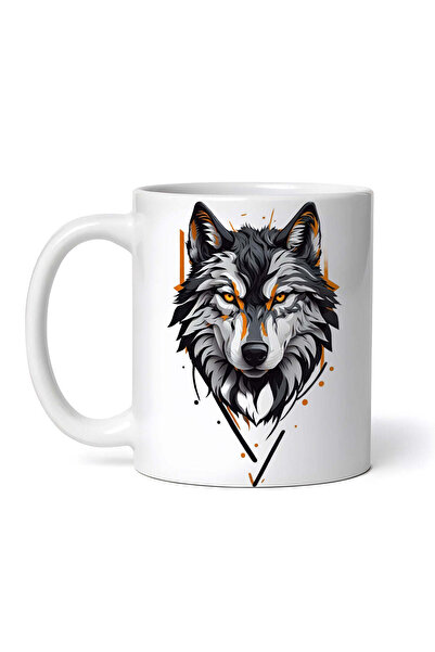 OEM Εξατομικευμένη Λευκή Κούπα, Μεγάλος Κακός Λύκος, Inovatix®. 330ml