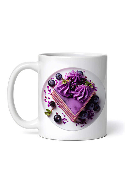 OEM Cană albă personalizată, Plăcintă cu afine, INOVATIX®. 330ml