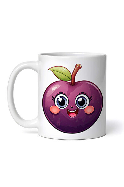 OEM Εξατομικευμένη λευκή κούπα, Plum in love, INOVATIX®. 330ml