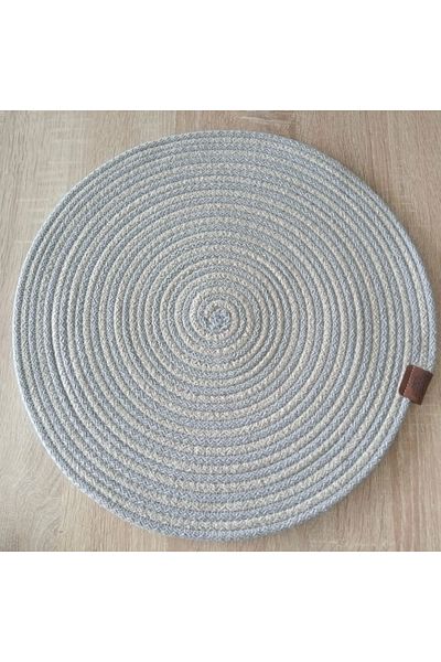 PRATİKOBA 39cm 2 Colors Jute Knitted Charger American Service