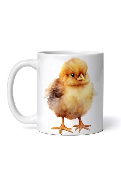 OEM Cană albă personalizată, Pui Timid, INOVATIX®. 330ml