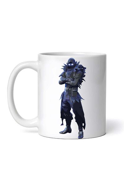 OEM Cană albă personalizată, Raven Fortnite, INOVATIX®. 330 ml