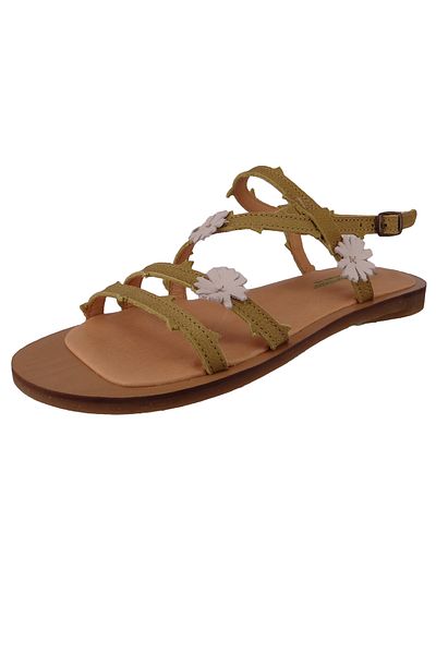 El Naturalista Damen Sandalen Tulip N5193f Gelb Herbal Leder