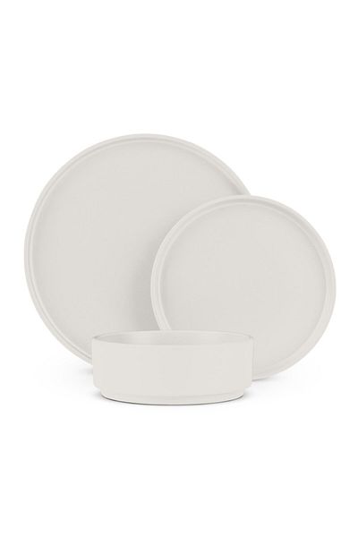 Berlinger Haus 18-piece Sahara Plate Set Bh 10005, Ceramic, Cream