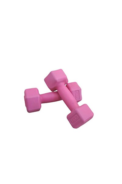 Mrt 1 Kg X2 Adet MİNİ Plastik Dambıl Pembe