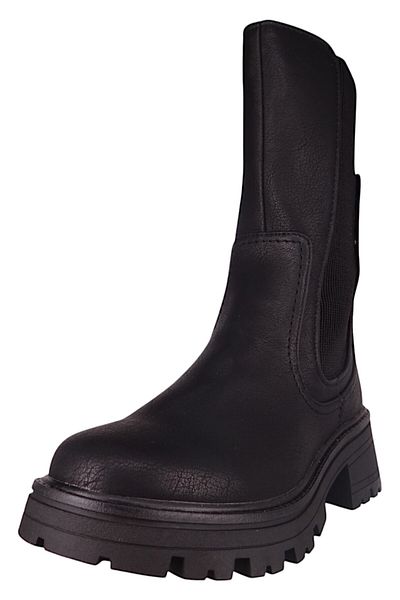 Mustang Damen Elegante Stiefel 1469505 Schwarz 9 Schwarz Kunstleder